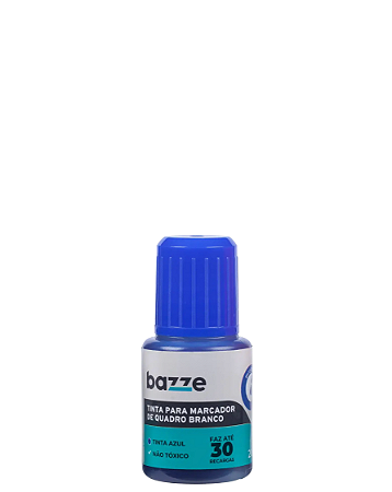 Tinta Marcador de Quadro Branco 20ml Azul Bazze