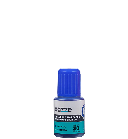 Tinta P/ Marcador de Quadro Branco 20ml Azul Bazze