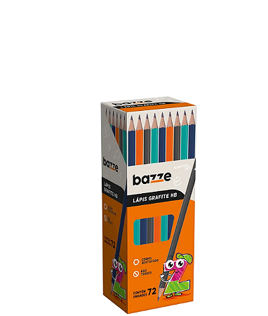 Lápis Grafite HB C/ 72 un Bazze
