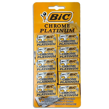 Lâmina BIC Chrome Platinum Cartela C/50 Unidades