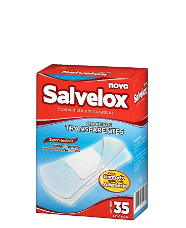 Curativo Transparente C/ 35 Unid. Salvelox