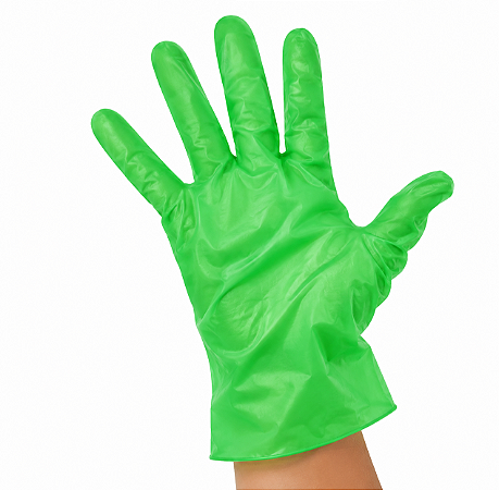 Luva de borracha/latex M verde Nobre