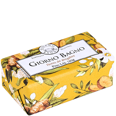 Sabonete Em Barra Flores De Gengibre 180G Giorno Bagno