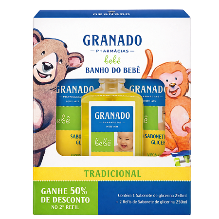 Kit Glicerina Sabonete & Refil Tradicional