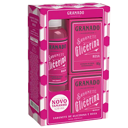 Kit Sabonete Glicerina Rosa