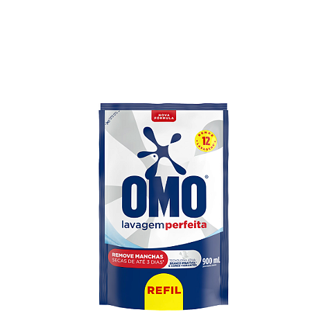 Sabão Líquido OMO Lavagem Perfeita 900 ml Refil