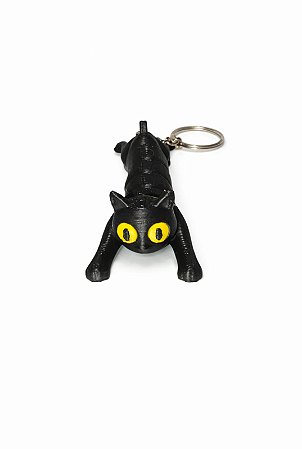 Chaveiro Gato Preto Articulado Criativo 6 cm