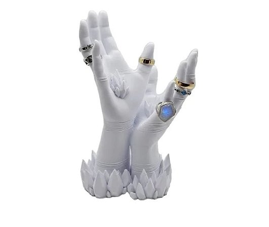 Expositor de Anéis Mão Cristal Decorativo