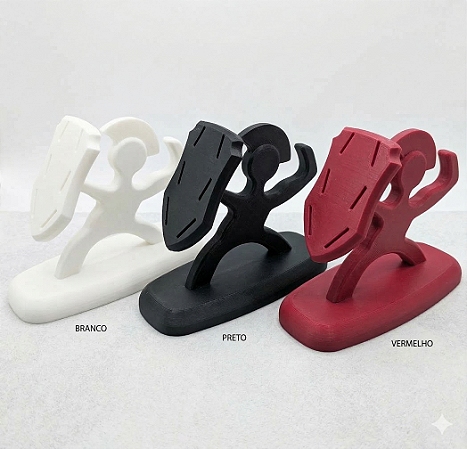 Porta Facas Espartano 12cm Vermelho