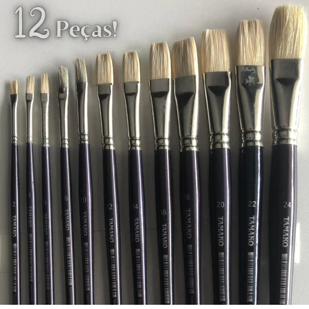 Kit 12pcs Pincéis De Pintura Para Artesanato E Equipamentos Artísticos Multifuncionais