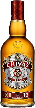 Whisky Chivas Regal 12 anos Blended Escocês 750 ml