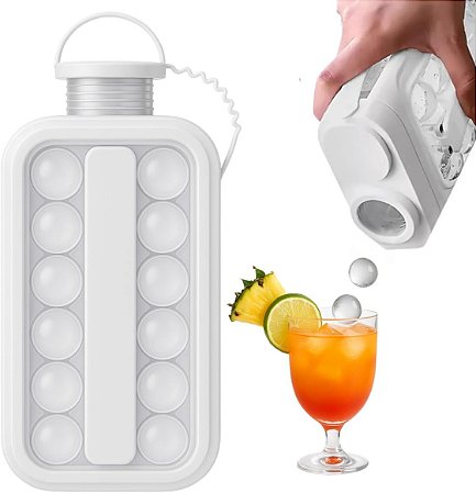 Garrafa de Gelo em Silicone 24 Cubos com Alça (Livre de BPA)
