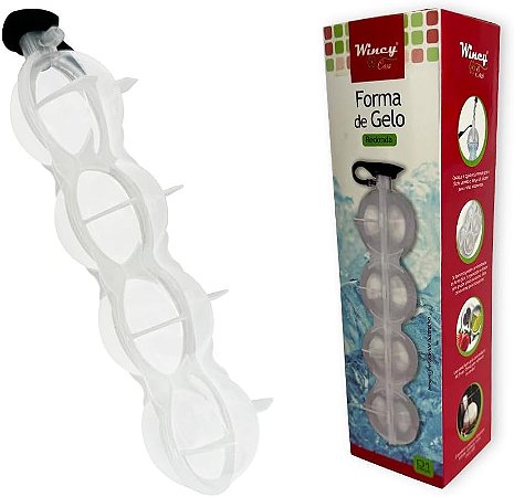 Forma de Gelo Esférica Grande com Tampa