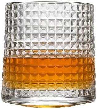 Copo de Whisky Giratório 360° de Vidro 150ml com Fundo Esférico