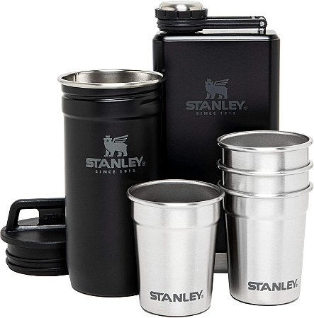 Stanley Conjunto de copos e cantil de aço inoxidável