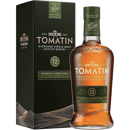 Whisky Tomatin 12 Anos Bourbon & Sherry Casks 700ml