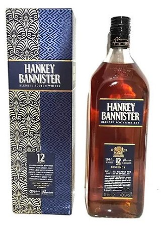 Whisky Hankey Bannister Blended Scotch 12 Anos 1L