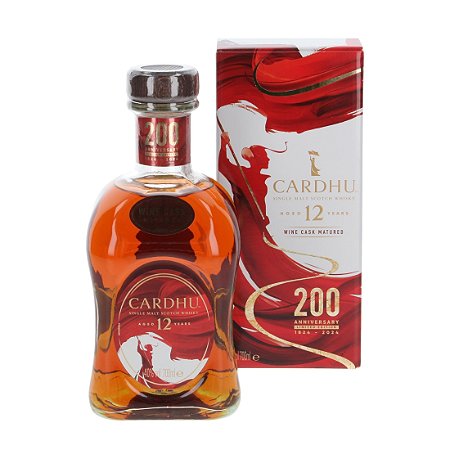 Whisky Cardhu 12 Anos Single Malt 200 Aniversário 700ml