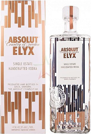 Absolut Elyx Vodka Sueca 4,5L
