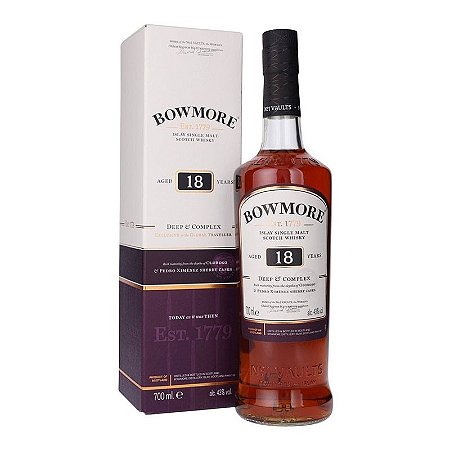 Whisky Bowmore 18 Anos Deep & Complex 700ml