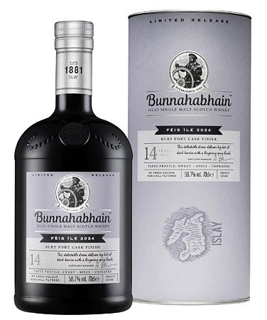Whisky Bunnahabhain 14 Anos Fèis Ìle 2024 Ruby Port Cask Finish 700ml