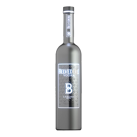 Vodka Belvedere Chrome Edition Luminous 1750ml com Led