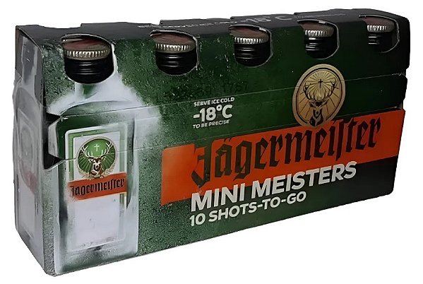 Licor Aperitivo Jagermeister 10 unidades de 20ml