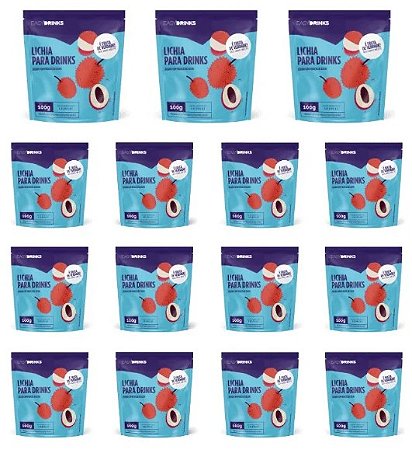 Kit 15x Preparos Para Drinks De Lichia 100g Easy Drinks