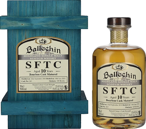 Whisky Edradour Ballechin 10 Bourbon Sftc 2010 500ml