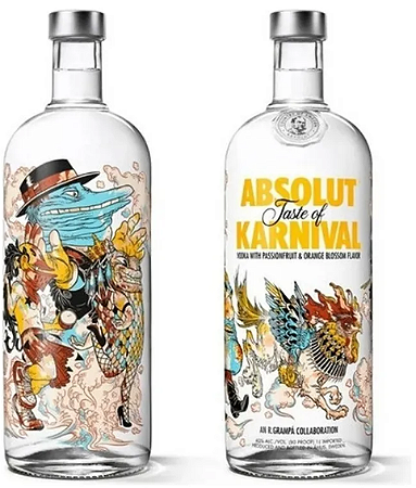 Vodka Absolut Karnival 1L