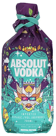 Vodka Absolut Festival Edition Lollapalooza 2018 700ml