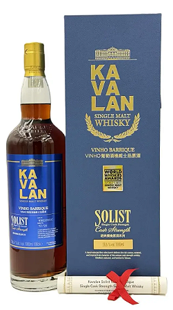 Whisky Kavalan Solist Vinho Barrique 1L
