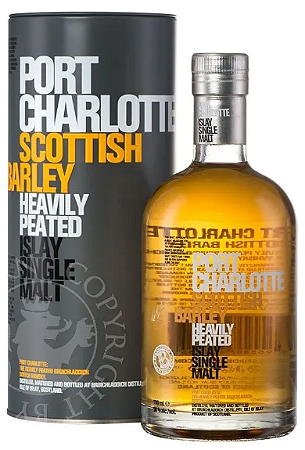 Whisky Port Charlotte Scottish Barley 700ml