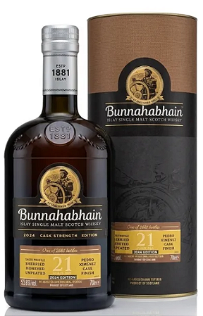 Whisky Bunnahabhain 21 Anos Cask Strength 700ml