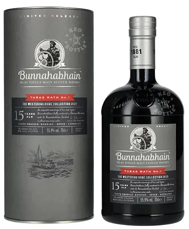 Whisky Bunnahabhain 15 Anos Turas Math 700ml
