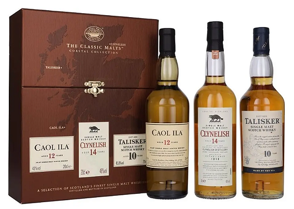 Whisky Coastal 200ml Caol Ila 12, Clynelish 14, Talisker 10