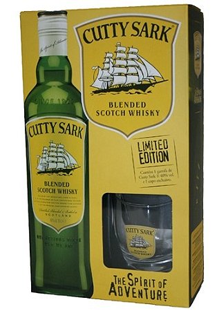 Whisky Cutty Sark 1L + Copo Vidro