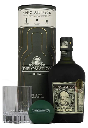 Kit Rum Diplomático Reserva Exclusiva 700ml