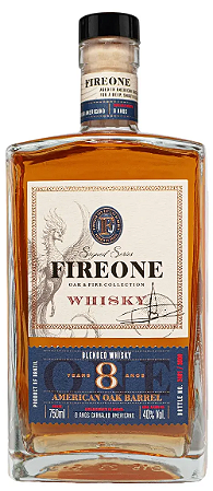 Whisky Blended Fire One 8 Anos 750ml