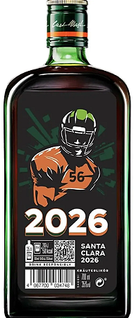 Licor Jägermeister Ed. Limitada 2026 Futebol Americano 700ml