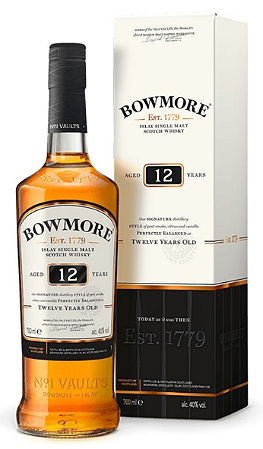 Whisky Scotch Bowmore 12 anos 350ml