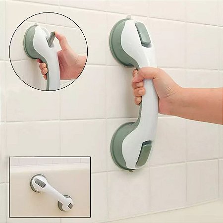 Barra de Apoio Portátil com Ventosa Para Idosos Deficientes Banheiro