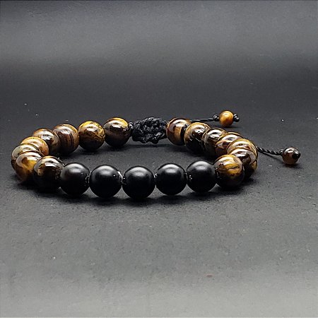 PULSEIRA OLHO DE TIGRE ONIX
