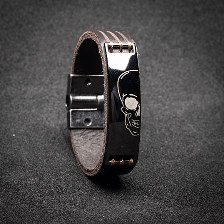PULSEIRA MARROM SKULL