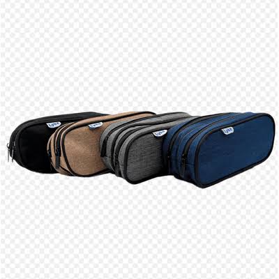 ESTOJO MULTIUSO OVAL LISO 3 ZÍPERES