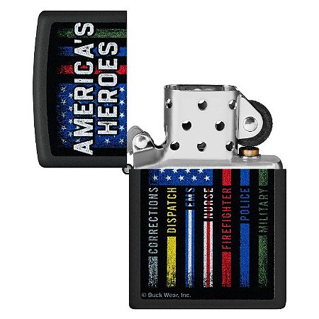 Isqueiro Original Zippo AMERICA'S HEROES - 6714