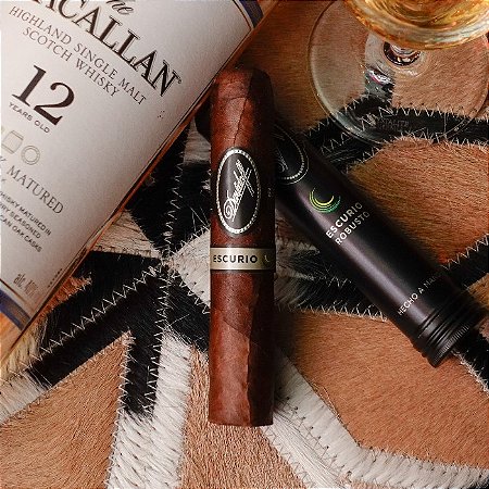Charuto DAVIDOFF Escurio Robusto Tubo Alumínio - Unidade