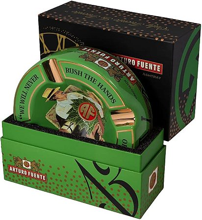 Arturo Fuente Cinzeiro de charuto Hands Of Time (OpusX Oscuro verde)