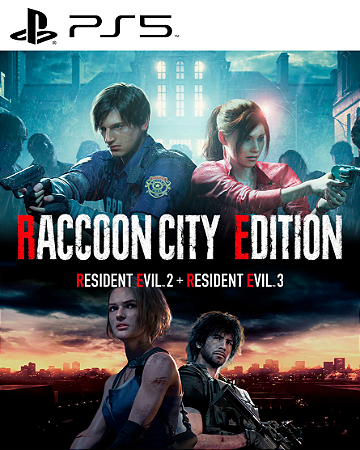 RESIDENT EVIL RACCOON CITY EDITION (2+3 REMAKE) PS5 Mídia Digital