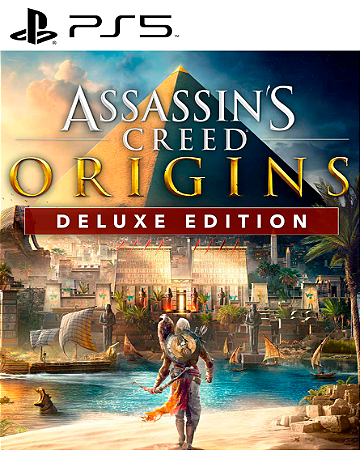 ASSASINS CREED ORIGINS DELUXE EDITION PS5 MÍDIA DIGITAL
